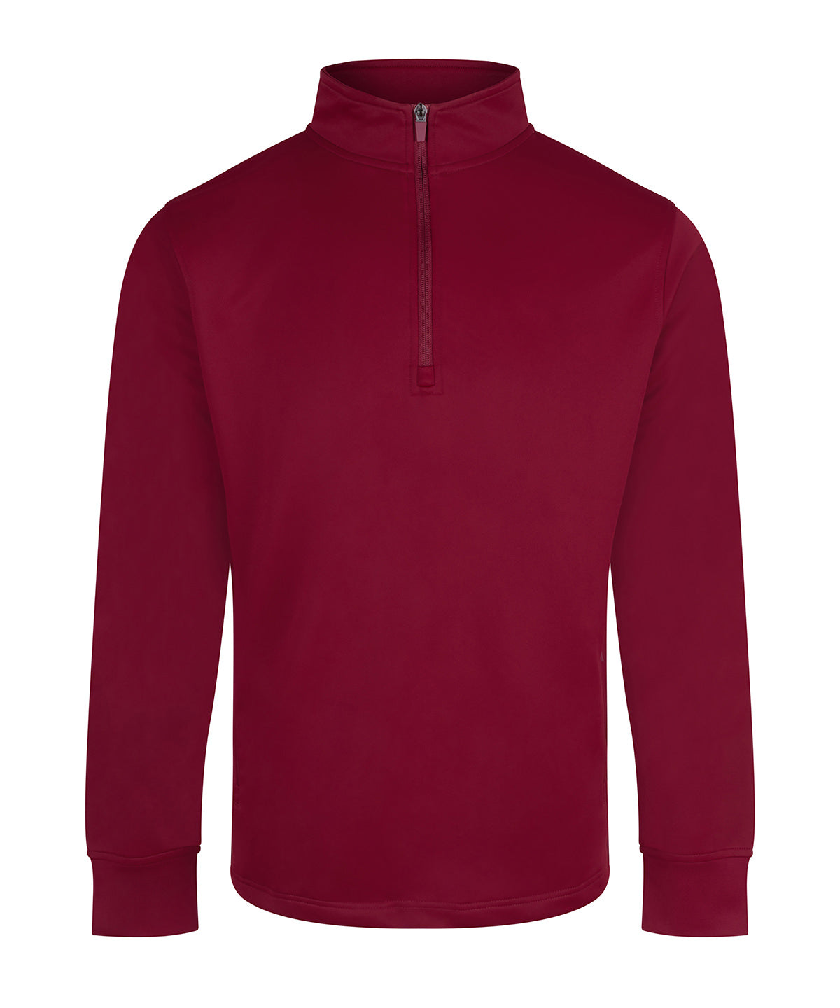 ¼-Tracksuit top - Burgundy