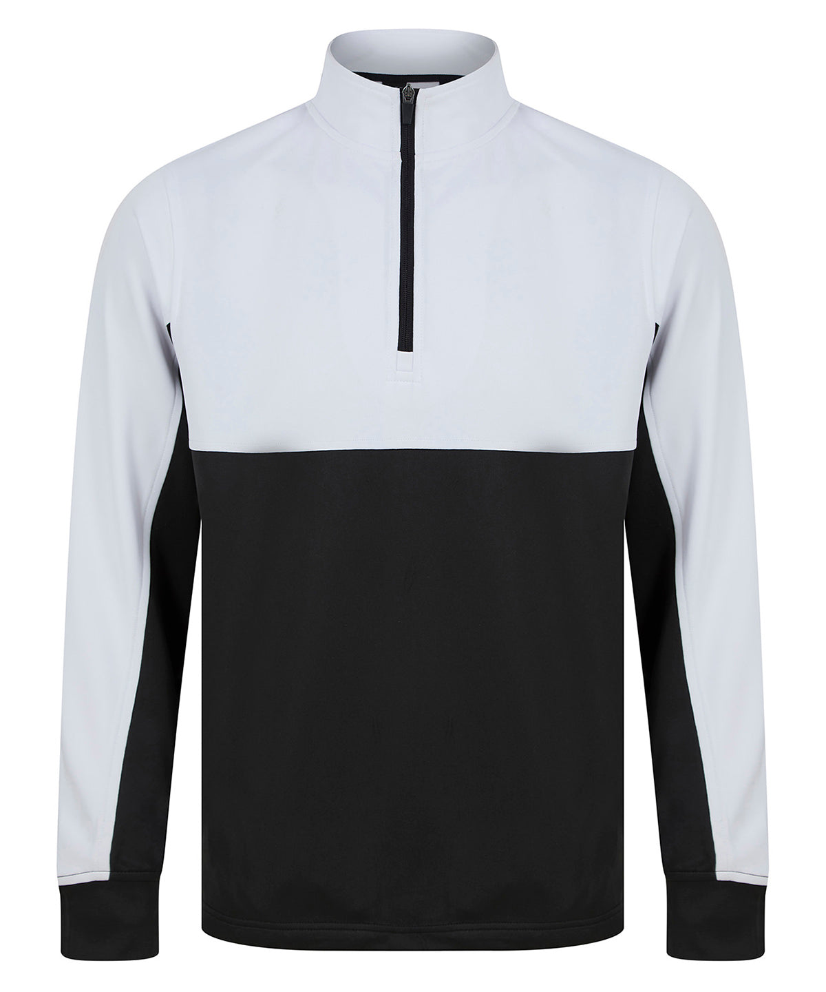Kids ¼-tracksuit top - Black/White