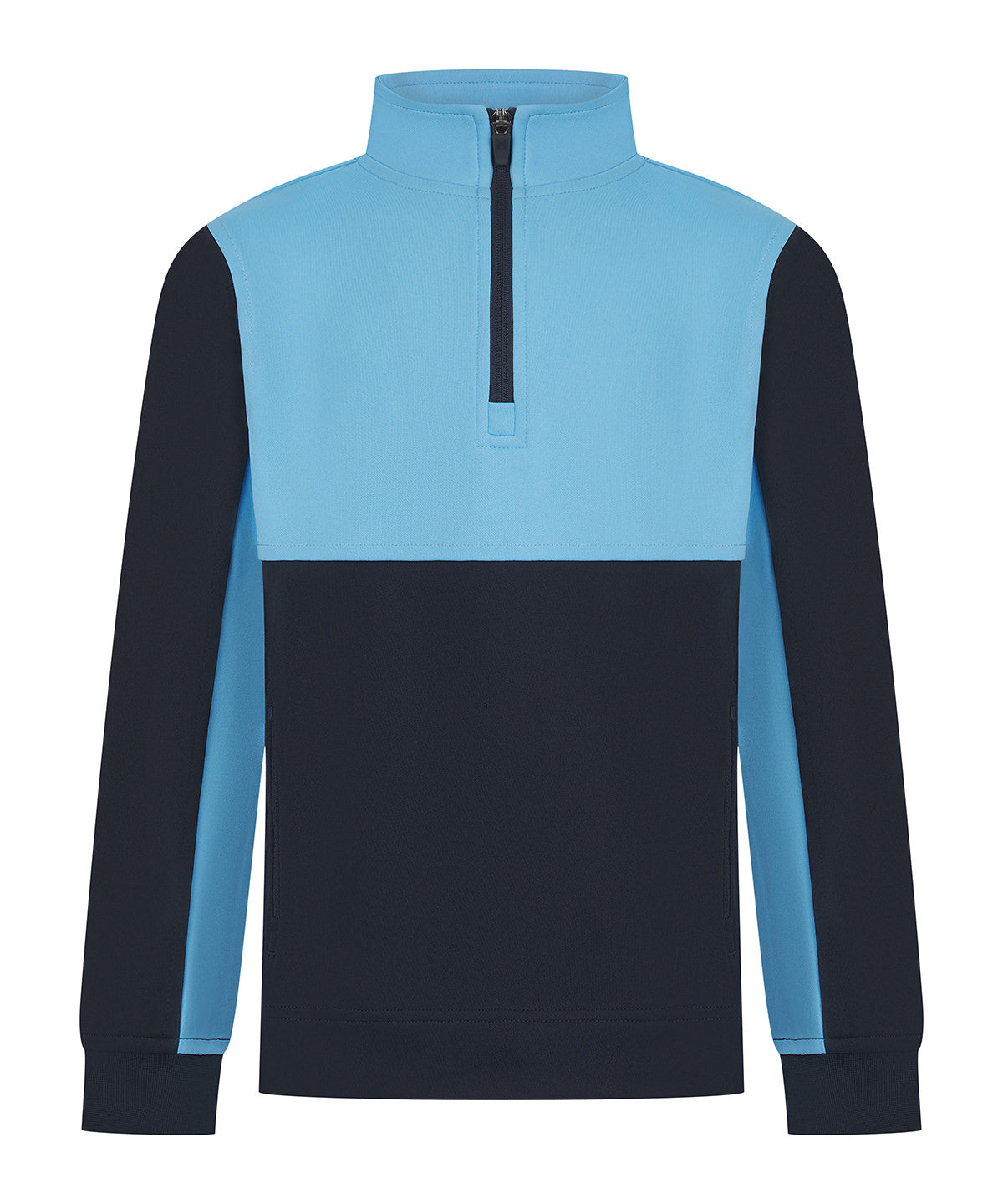 Kids ¼-tracksuit top - Navy/Sky