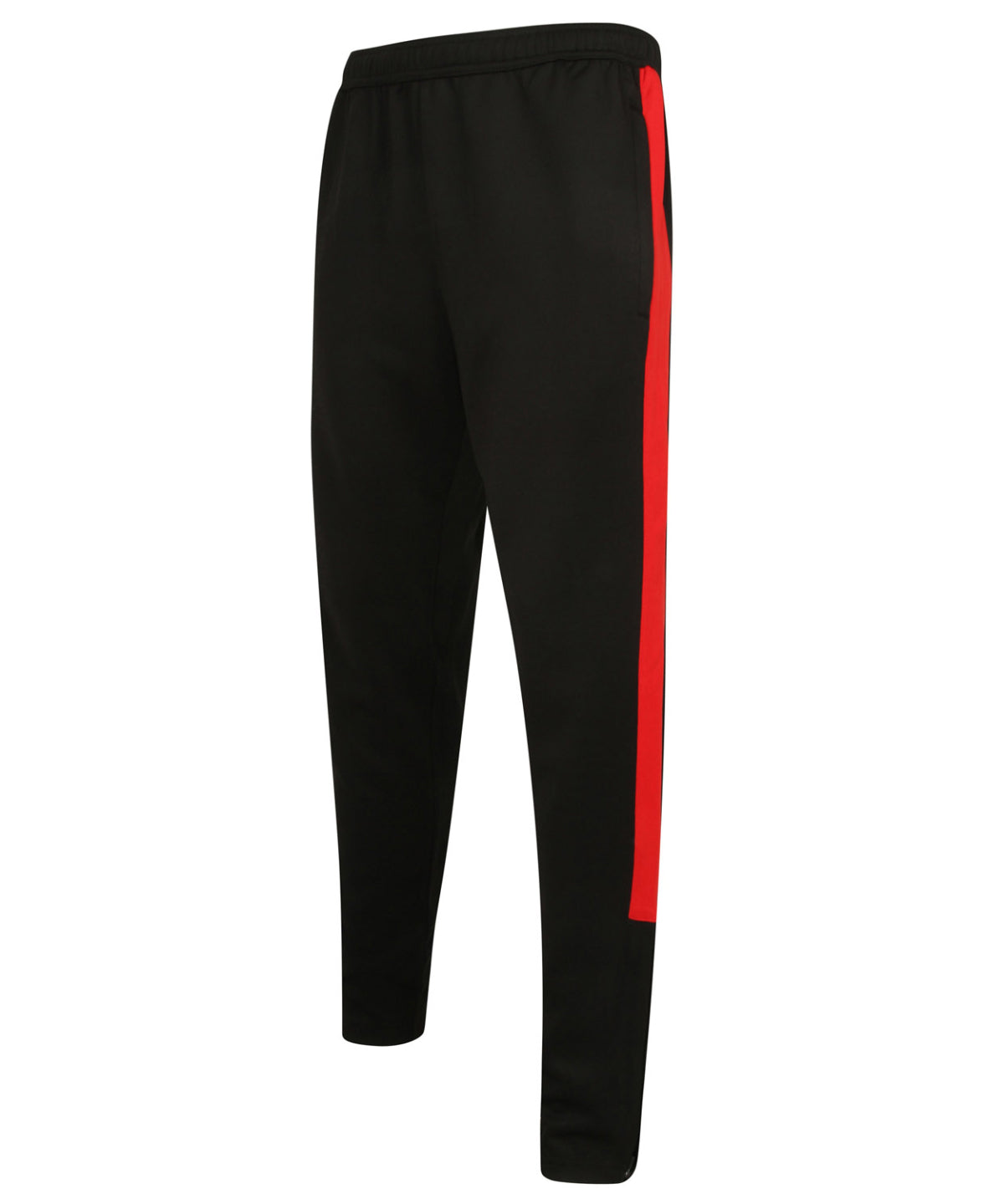 Knitted tracksuit pants - Black/Red