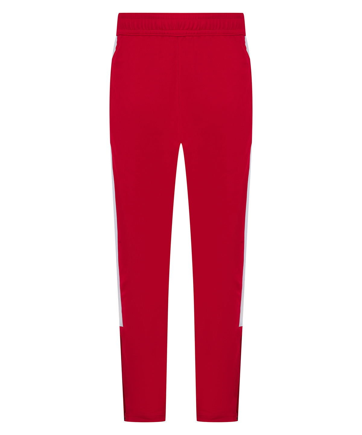 Knitted tracksuit pants - Red/White
