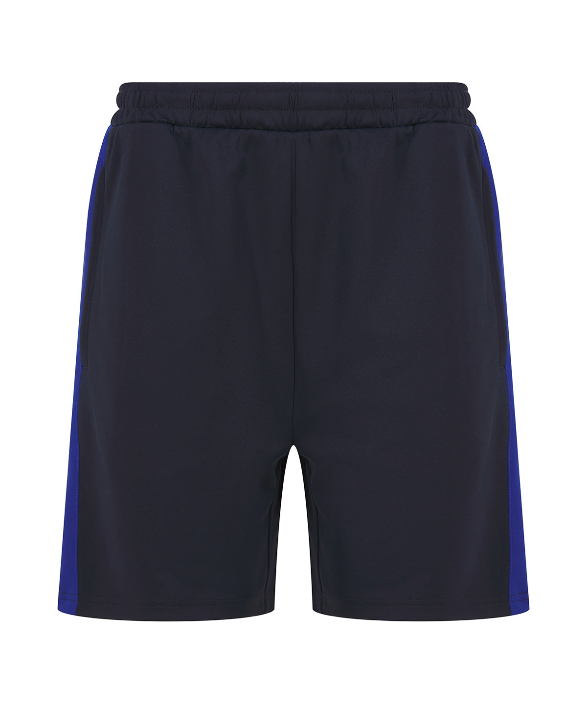 Knitted shorts with zip pockets - Navy/Royal