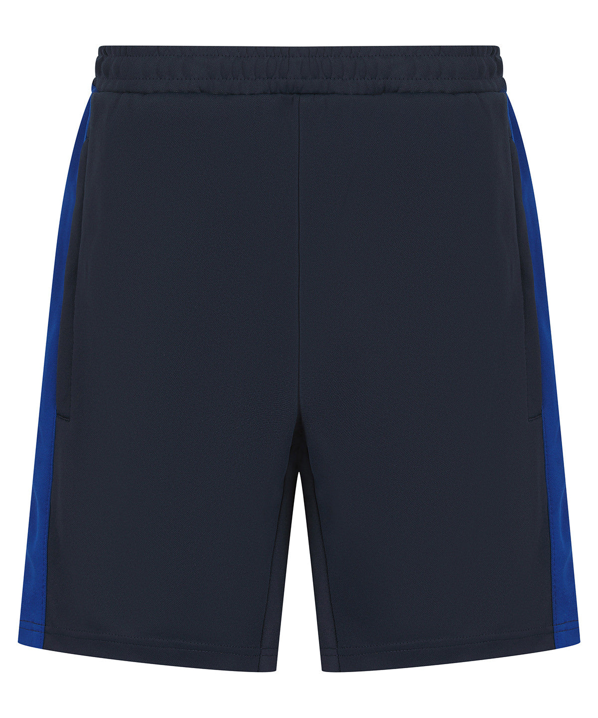 Kids knitted shorts with zip pockets - Navy/Royal