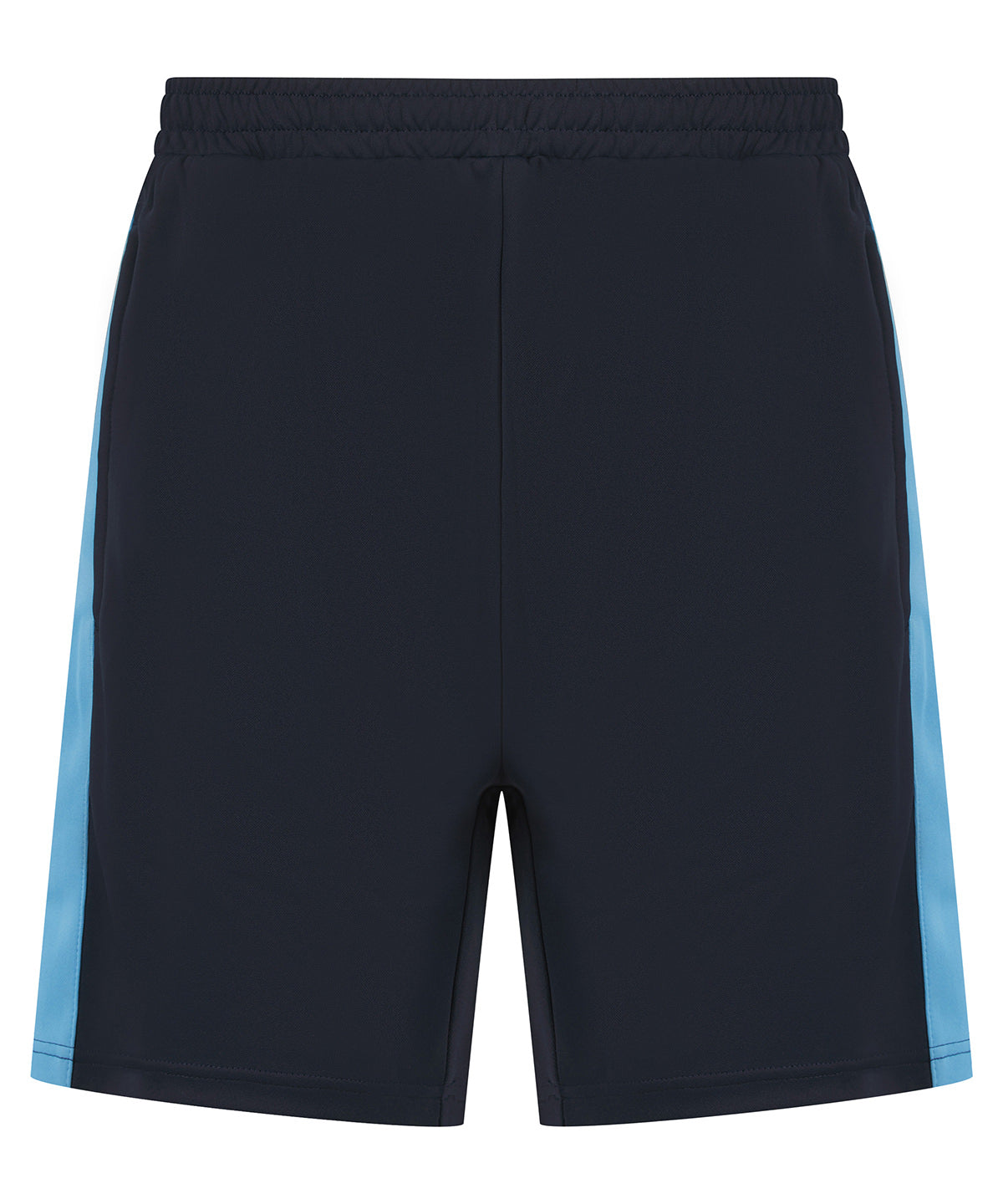 Kids knitted shorts with zip pockets - Navy/Sky