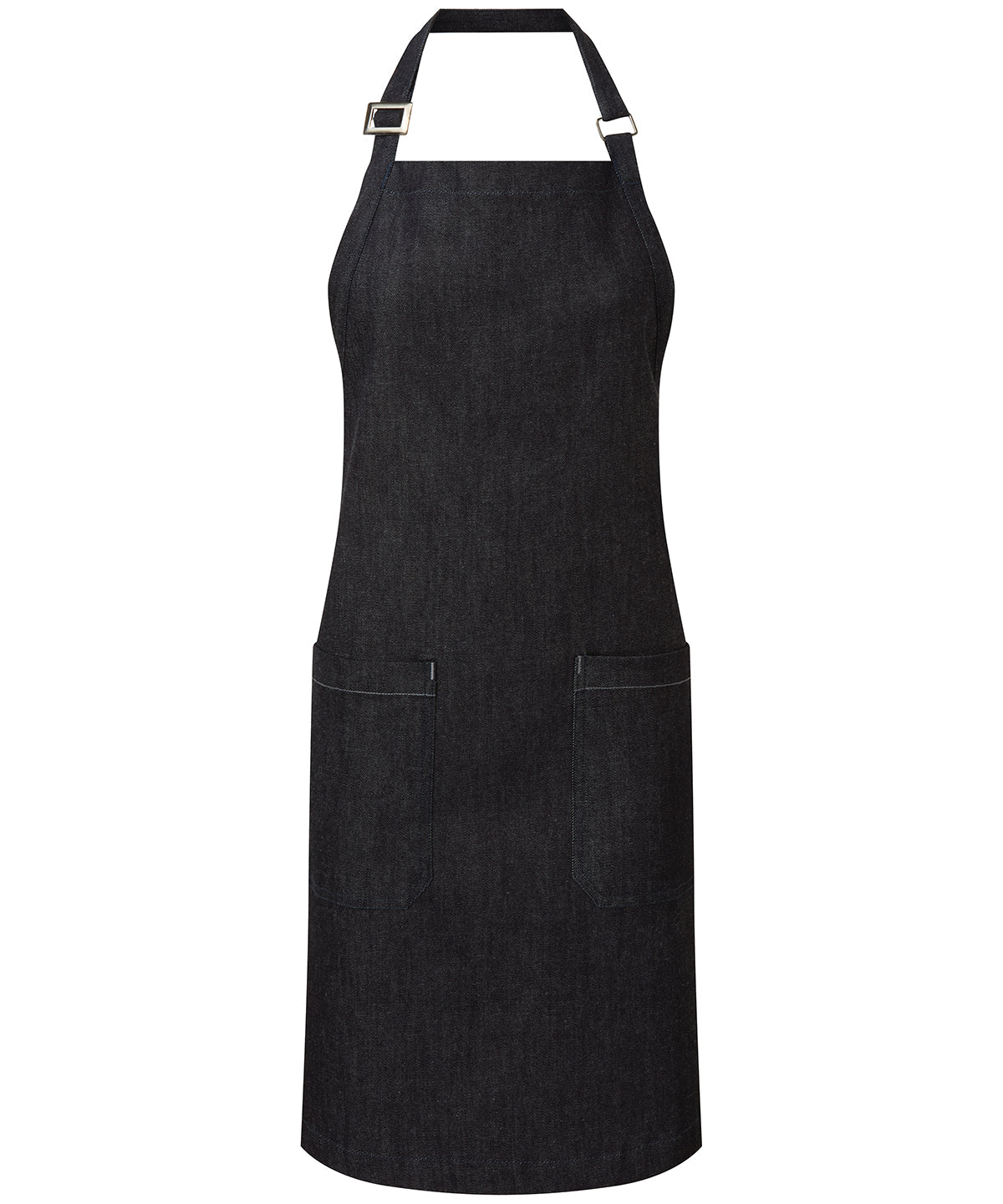 Cotton denim bib apron, organic and Fairtrade certified - Indigo Denim
