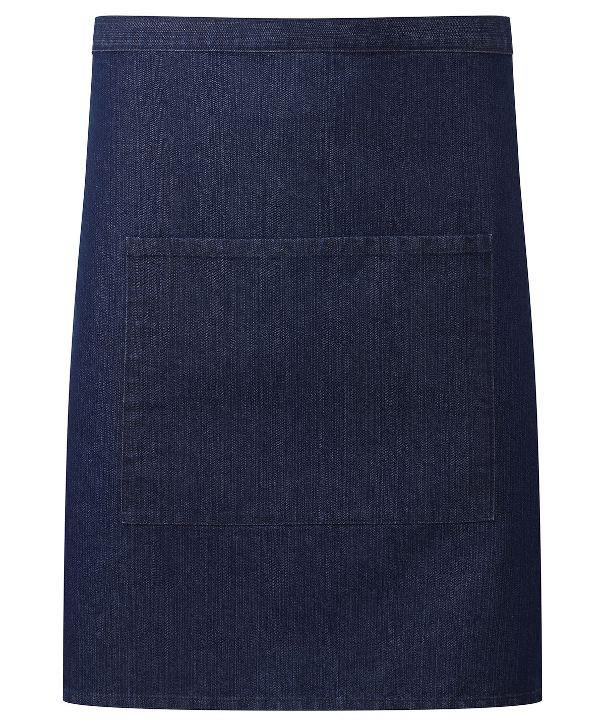 ‘Colours collection’ mid-length pocket apron - Indigo Denim