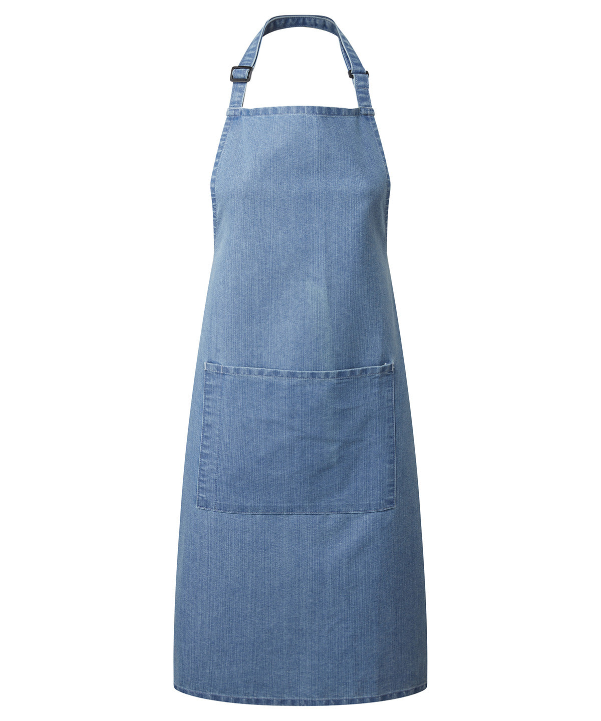 Colours bib apron with pocket - Blue Denim