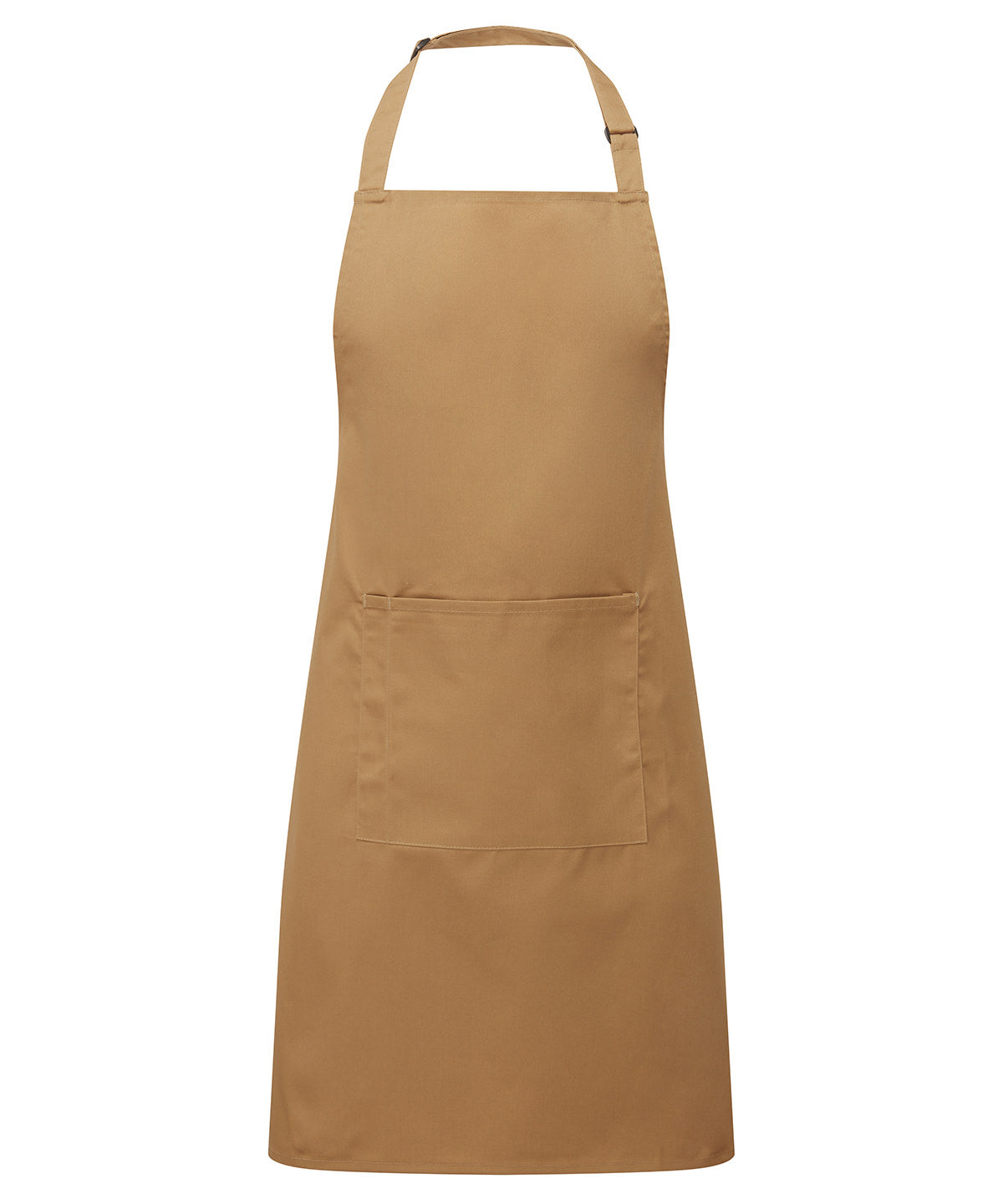 Colours bib apron with pocket - Camel
