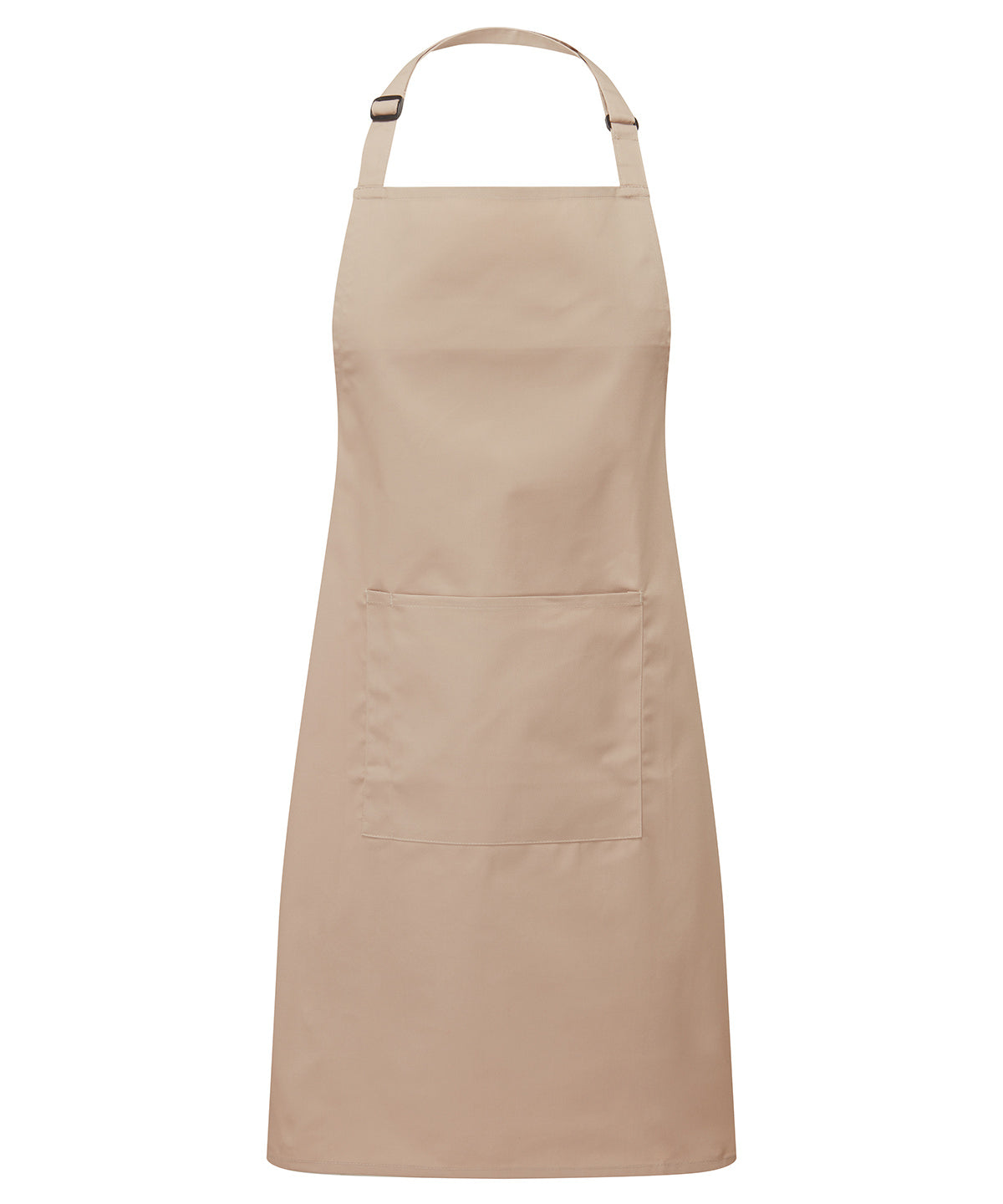 Colours bib apron with pocket - Latte