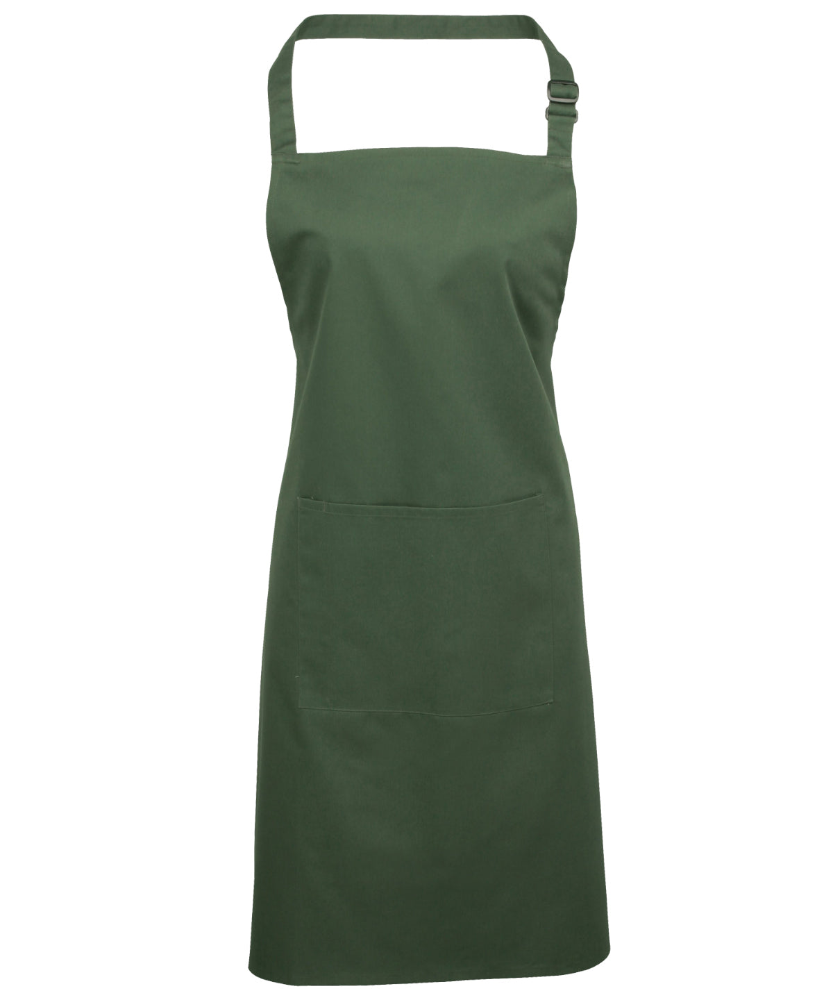 Colours bib apron with pocket - Moss