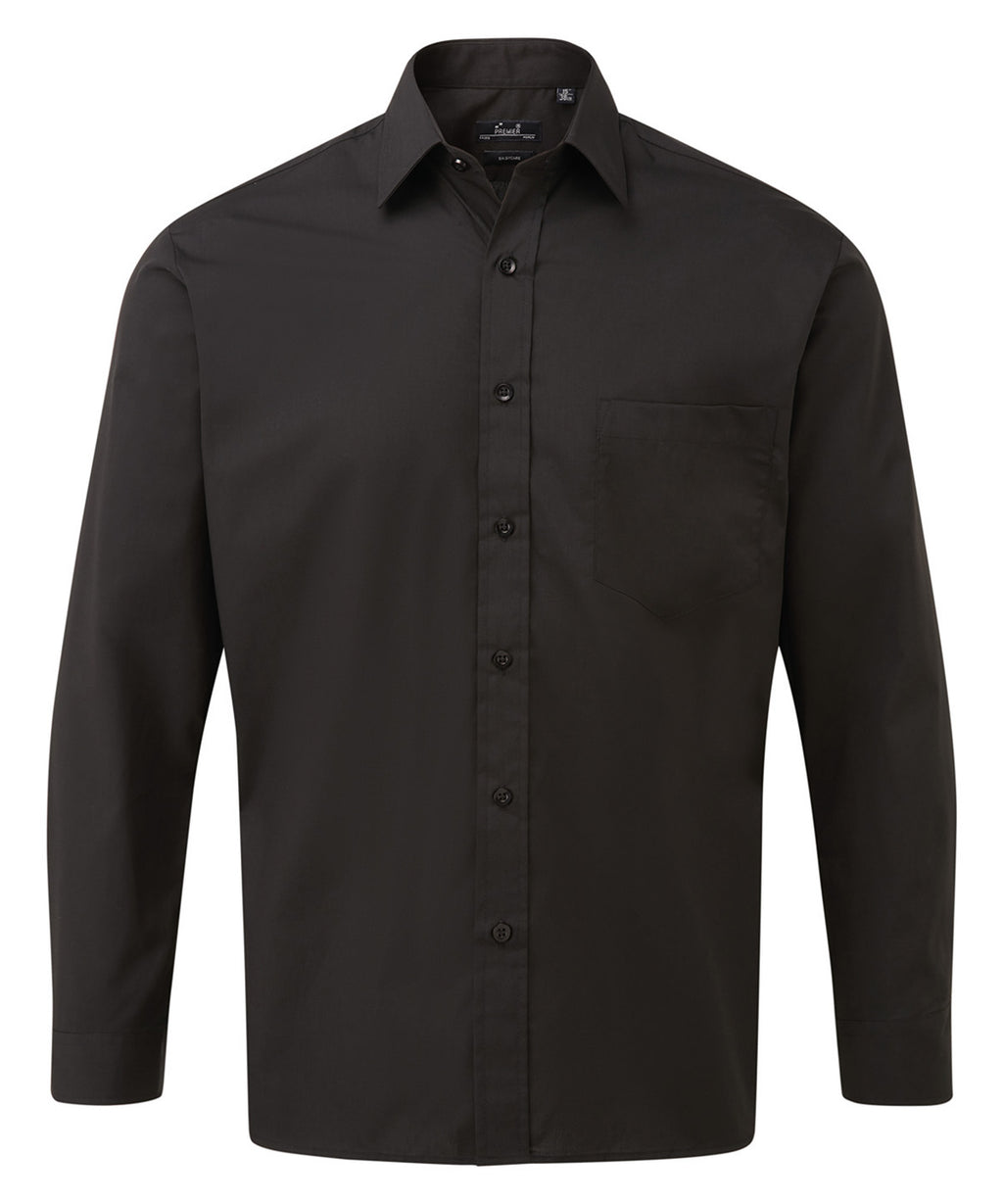 Long sleeve poplin shirt