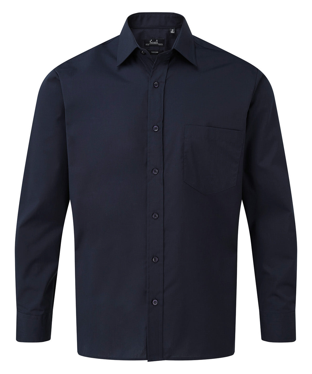 Long sleeve poplin shirt - Navy