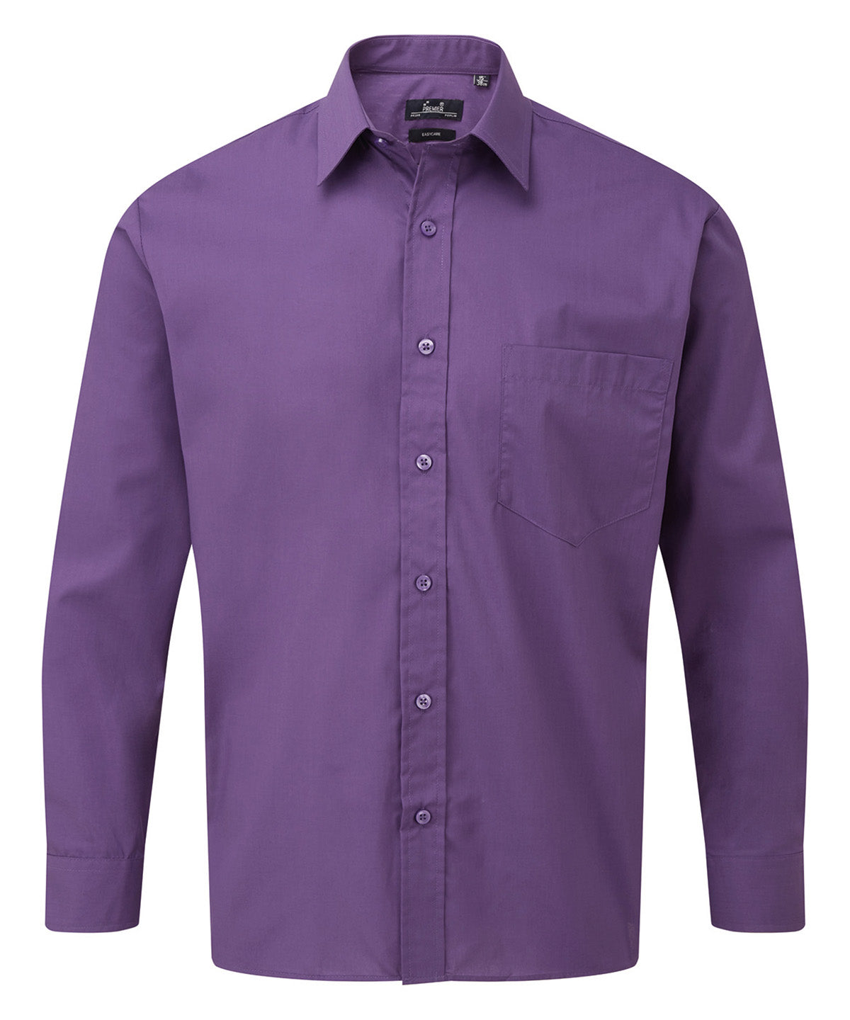 Long sleeve poplin shirt - Purple