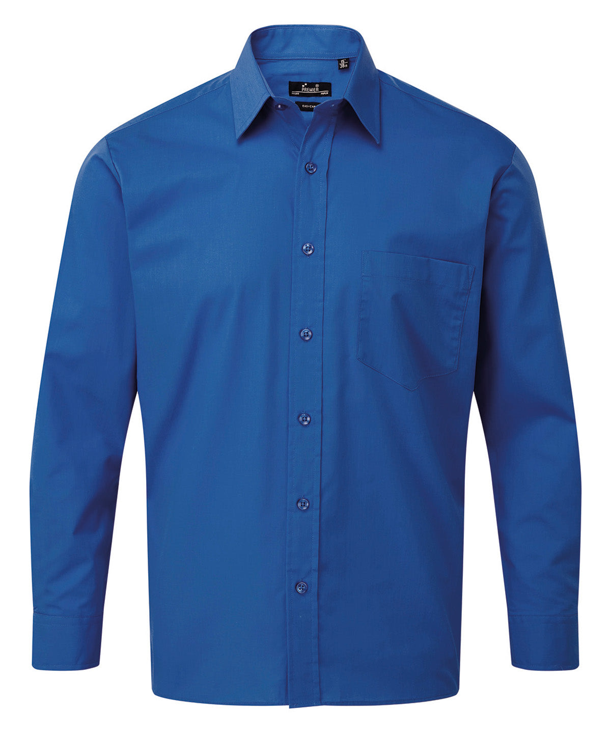 Long sleeve poplin shirt - Royal