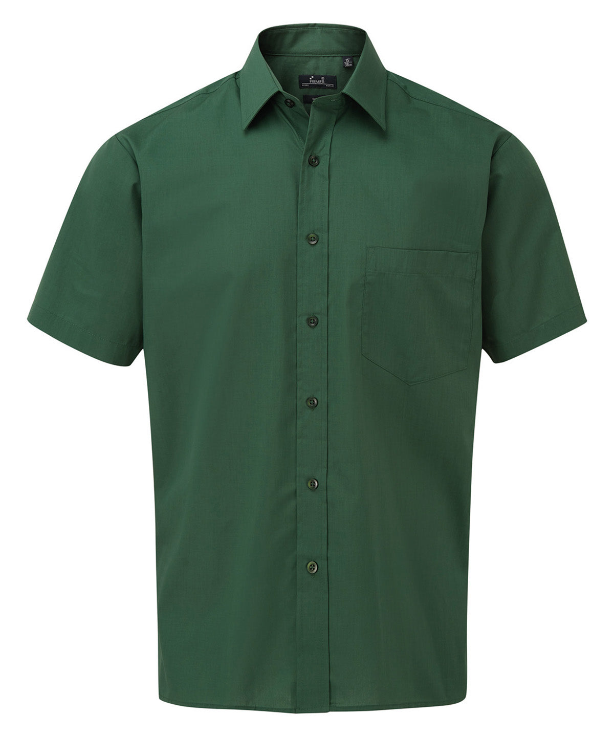 Short sleeve poplin shirt - Bottle