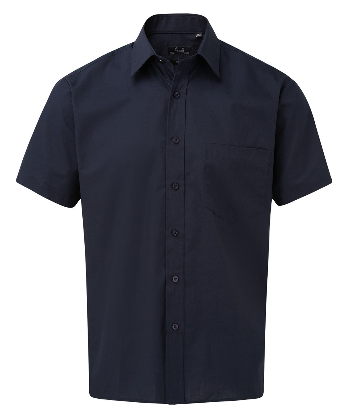 Short sleeve poplin shirt - Navy