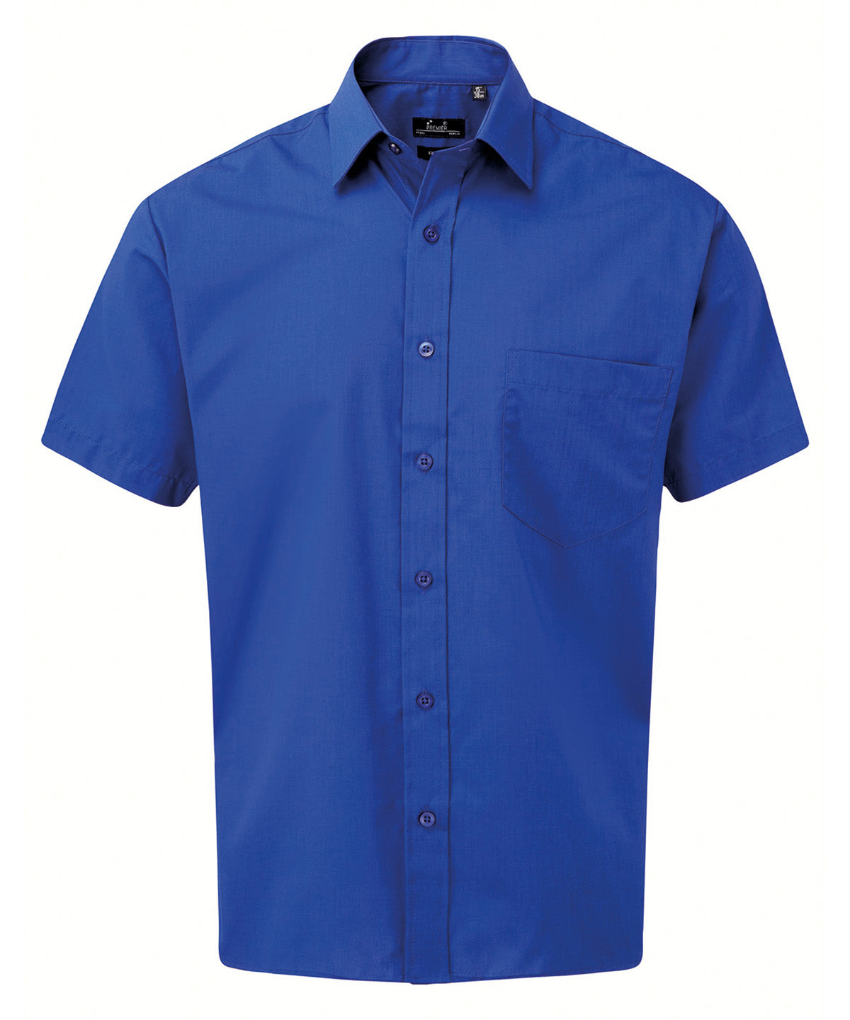 Short sleeve poplin shirt - Royal