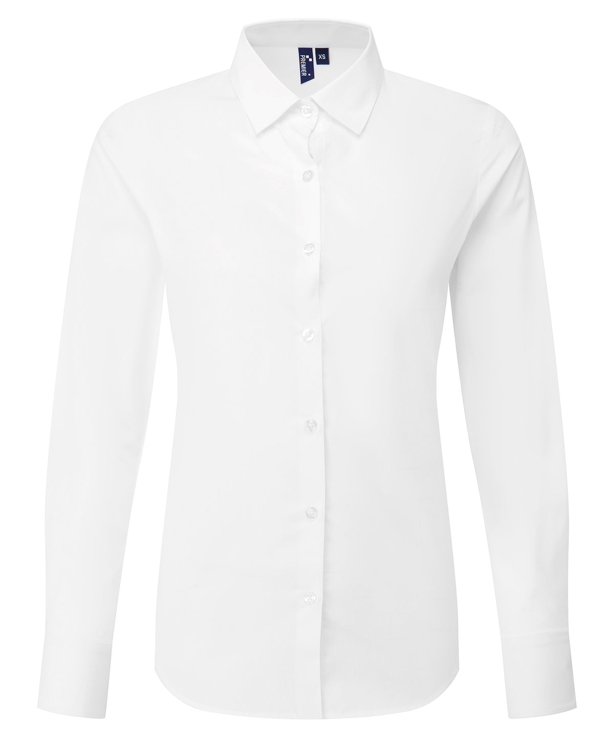Women’s long sleeve ‘Recyclight’ poplin shirt - White