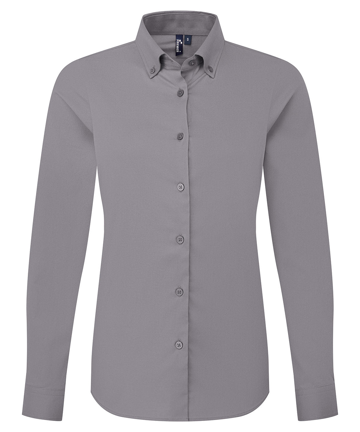 Women’s ‘Supreme’ Oxford long sleeve shirt - Steel Grey