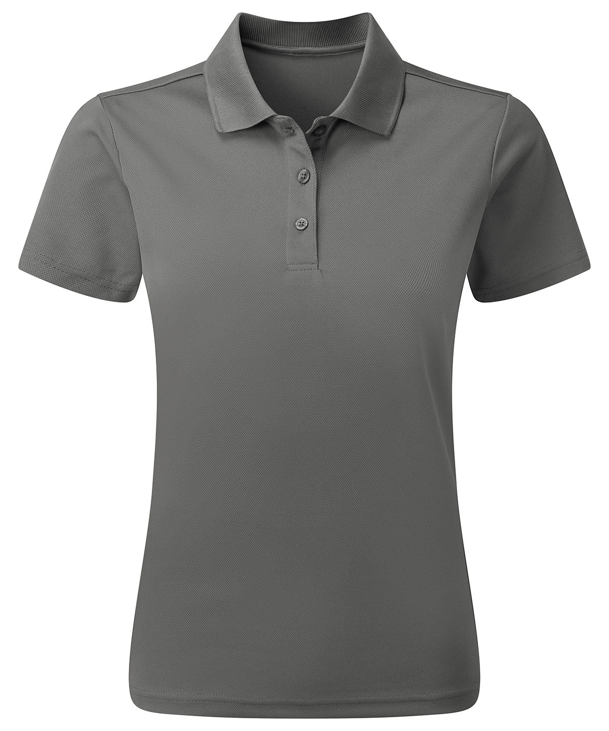 Women’s Spun Dyed Recycled Polo Shirt - Dark Grey