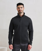 Men's spun dyed sustainable zip-through sweatshirt