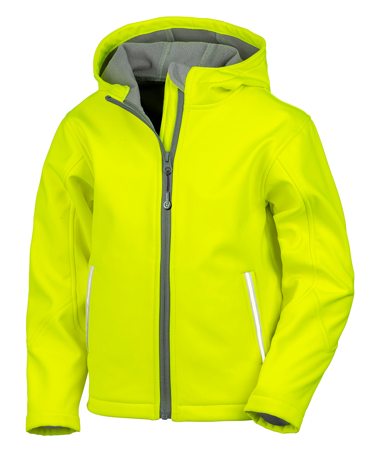 Core junior TX performance hooded softshell jacket - Neon Yellow