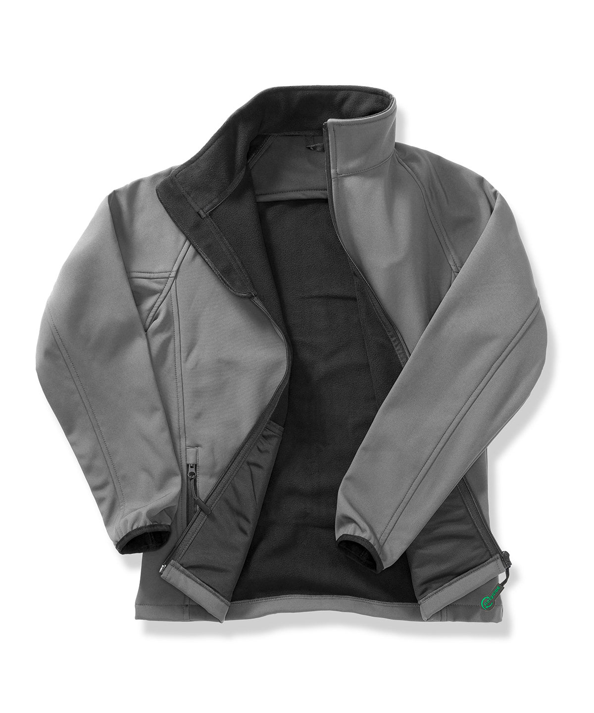 Women's Core printable softshell jacket - Charcoal/Black
