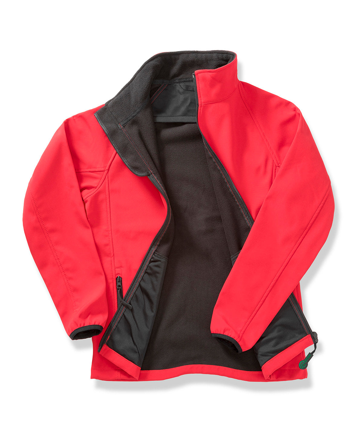 Women's Core printable softshell jacket - Red/Black