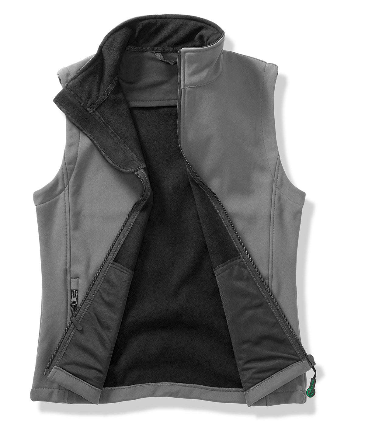 Printable softshell bodywarmer - Charcoal/Black