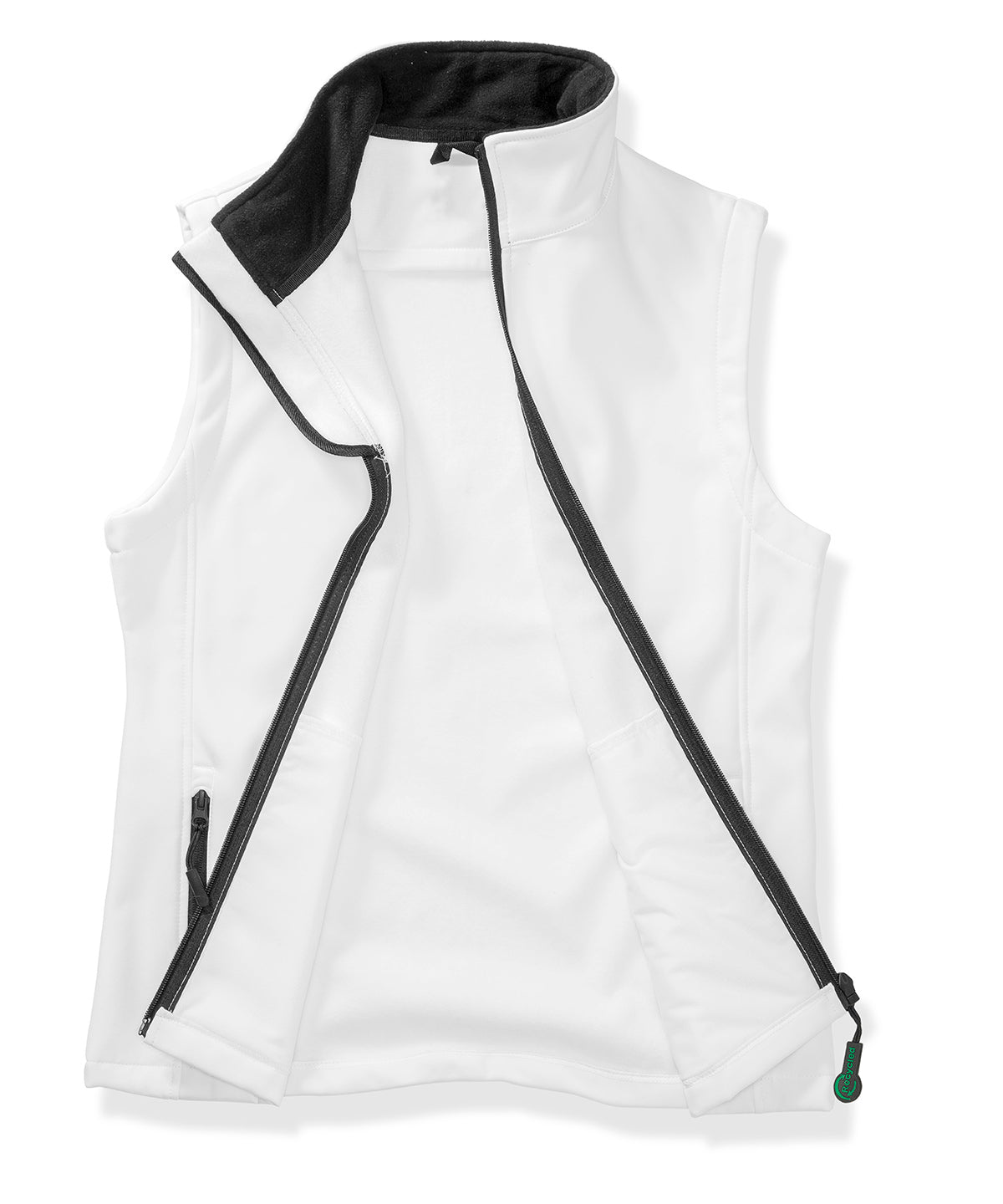 Printable softshell bodywarmer - White/Black
