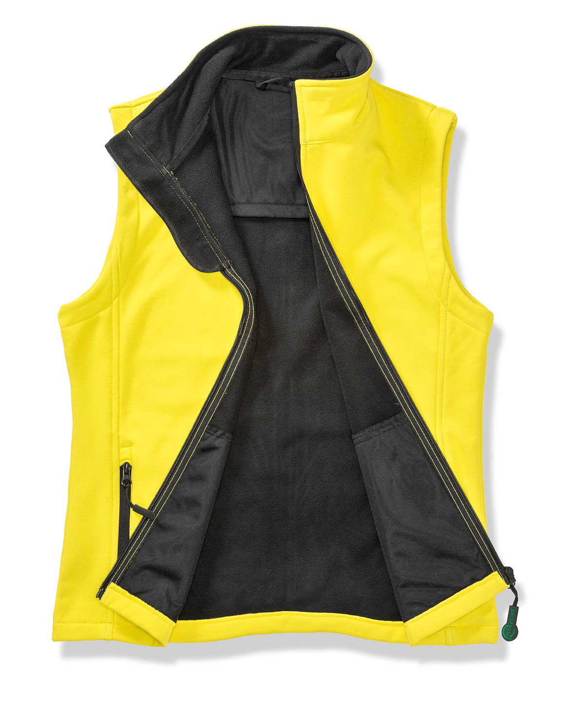 Printable softshell bodywarmer - Yellow/Black