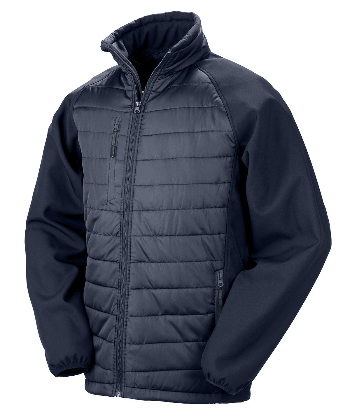 Compass padded softshell jacket  - Navy/Navy
