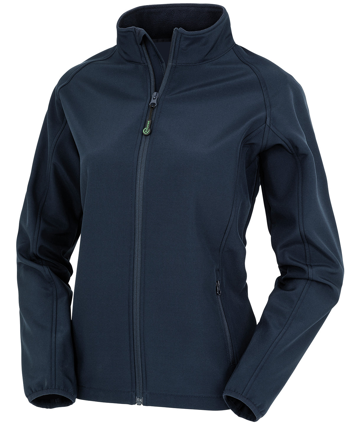 Women's recycled 2-layer printable softshell jacket  - Navy