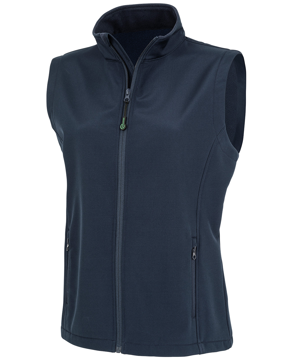 Women's recycled 2-layer printable softshell bodywarmer - Navy