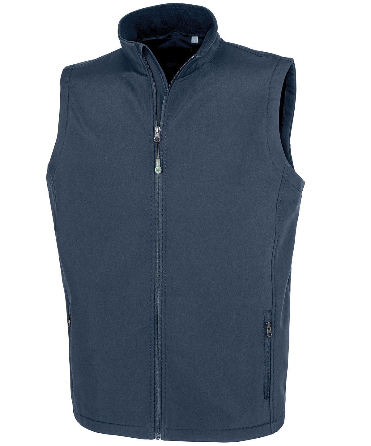 Men's recycled 2-layer printable softshell bodywarmer - Navy
