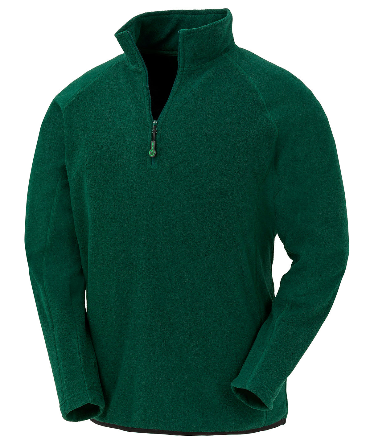 Recycled microfleece top - Forest Green