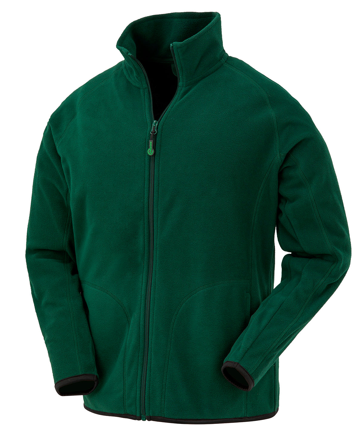 Recycled microfleece jacket - Forest Green