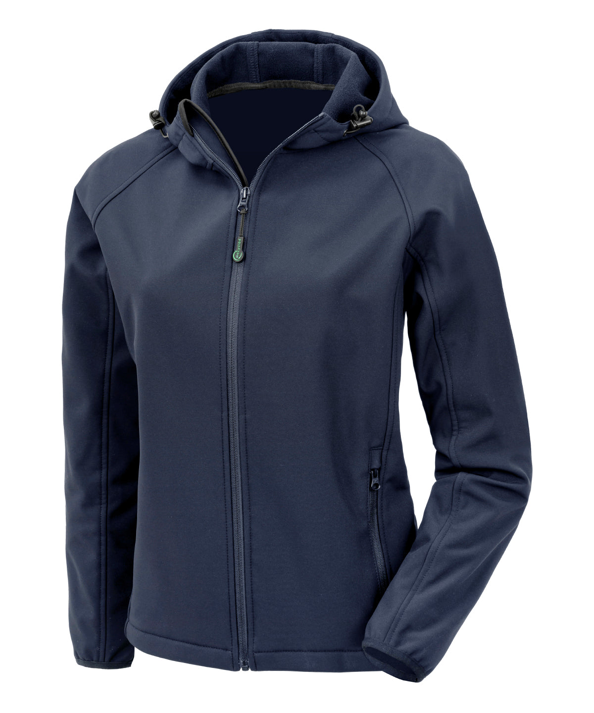 Women’s recycled 3-layer printable hooded softshell - Navy
