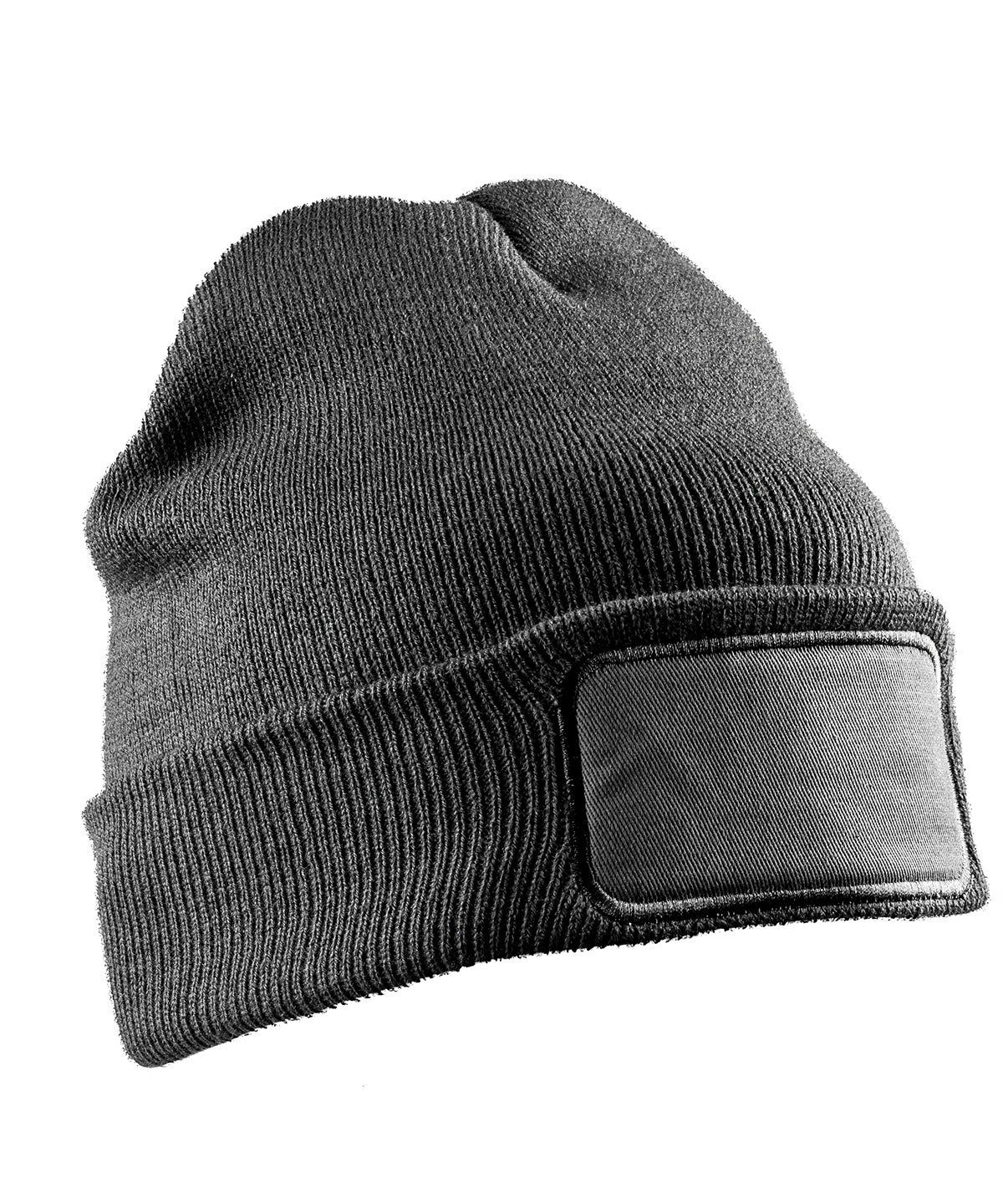 Recycled double knit printers beanie - Grey