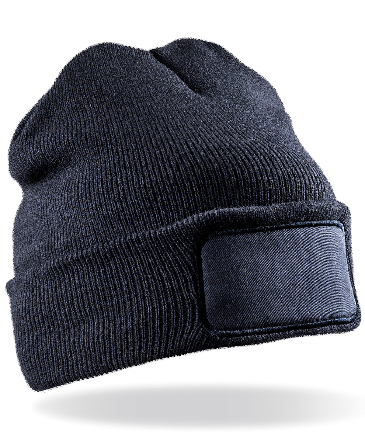 Recycled double knit printers beanie - Navy
