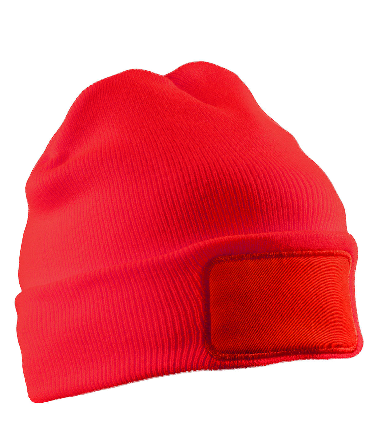 Recycled double knit printers beanie - Red