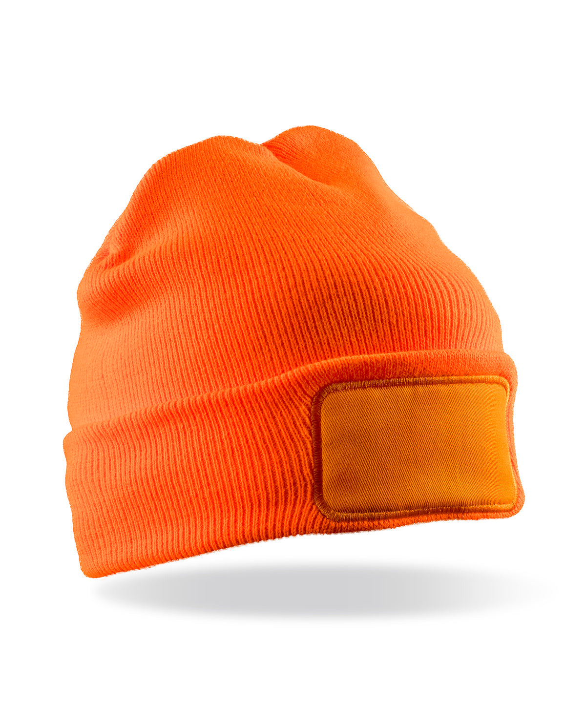 Recycled ThinsulateTM printers beanie - Fluorescent Orange