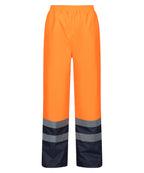 Pro hi-vis insulated overtrousers