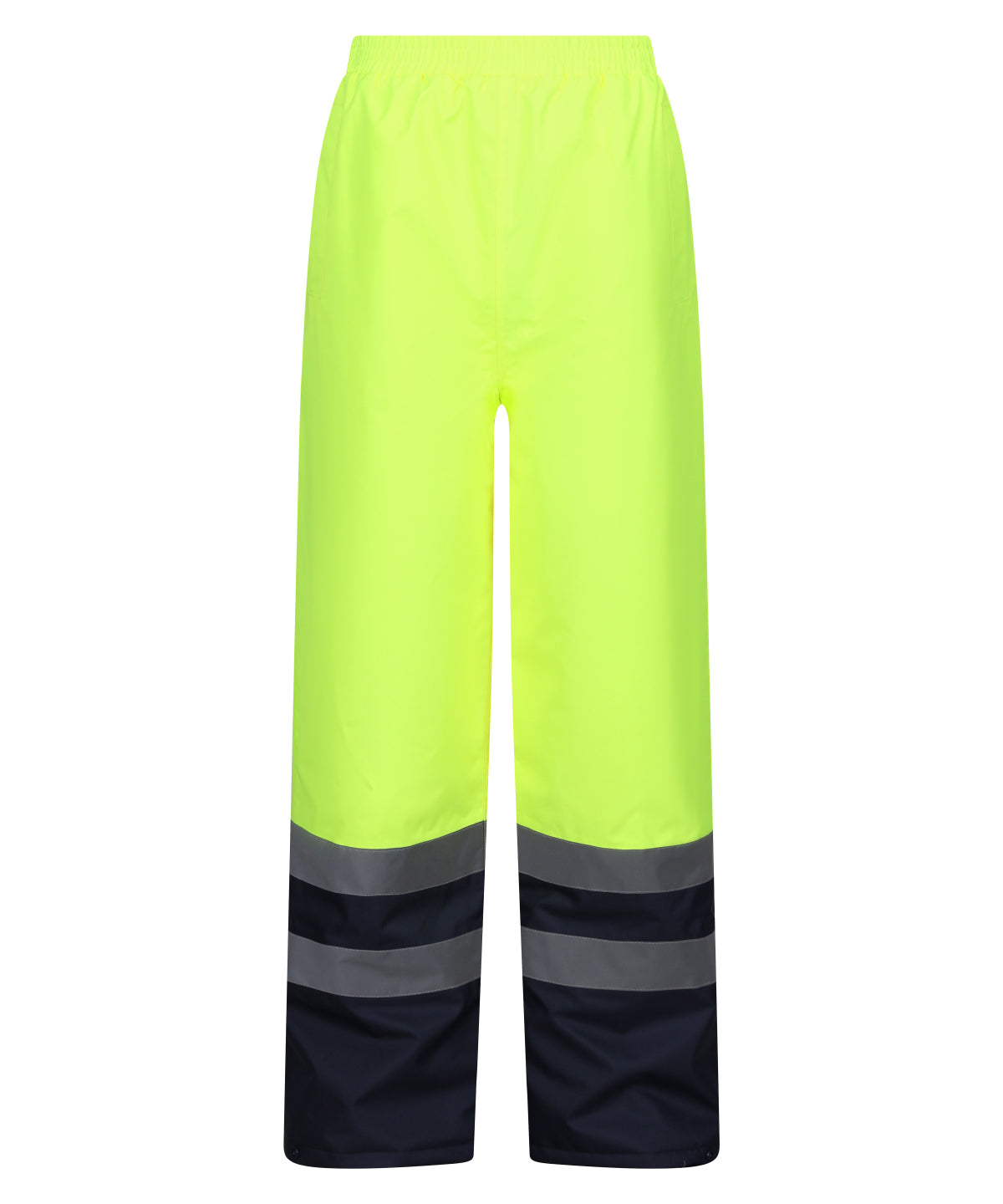 Pro hi-vis insulated overtrousers - Yellow/Navy