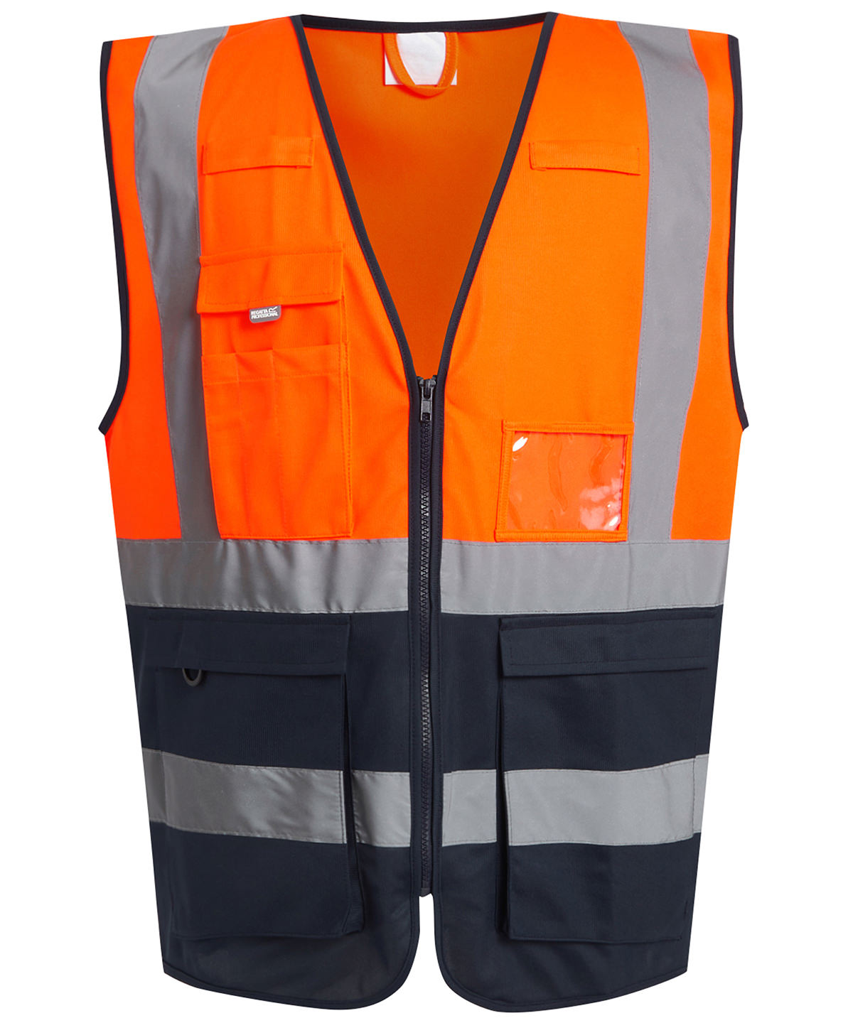 Pro hi-vis executive vest - Orange/Navy