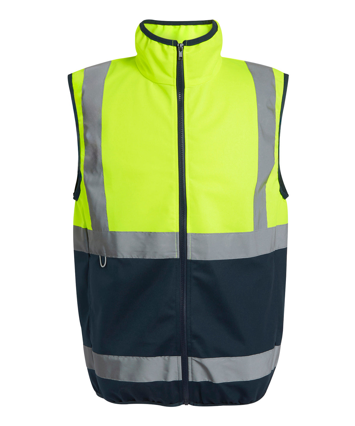 Pro hi-vis full-zip gilet - Yellow/Navy