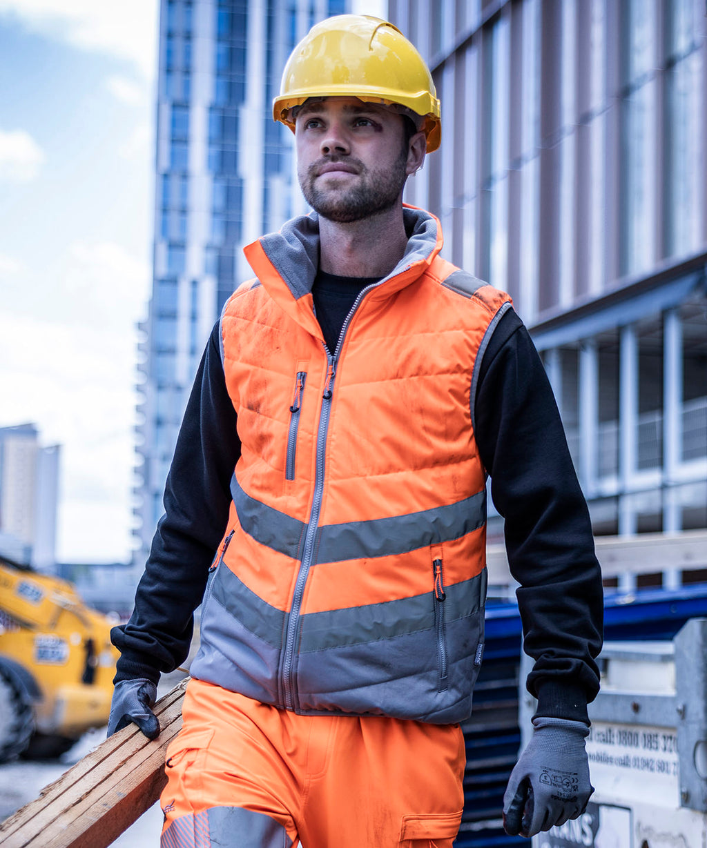 Hi-vis two-tone thermal bodywarmer