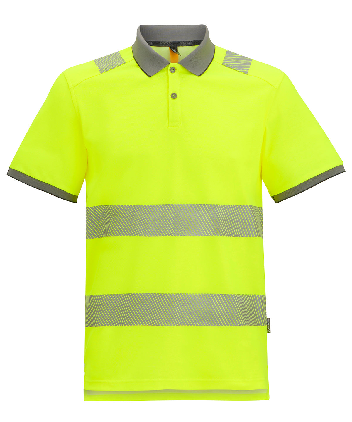 Hi-vis pro comfort polycotton polo - Black/Yellow