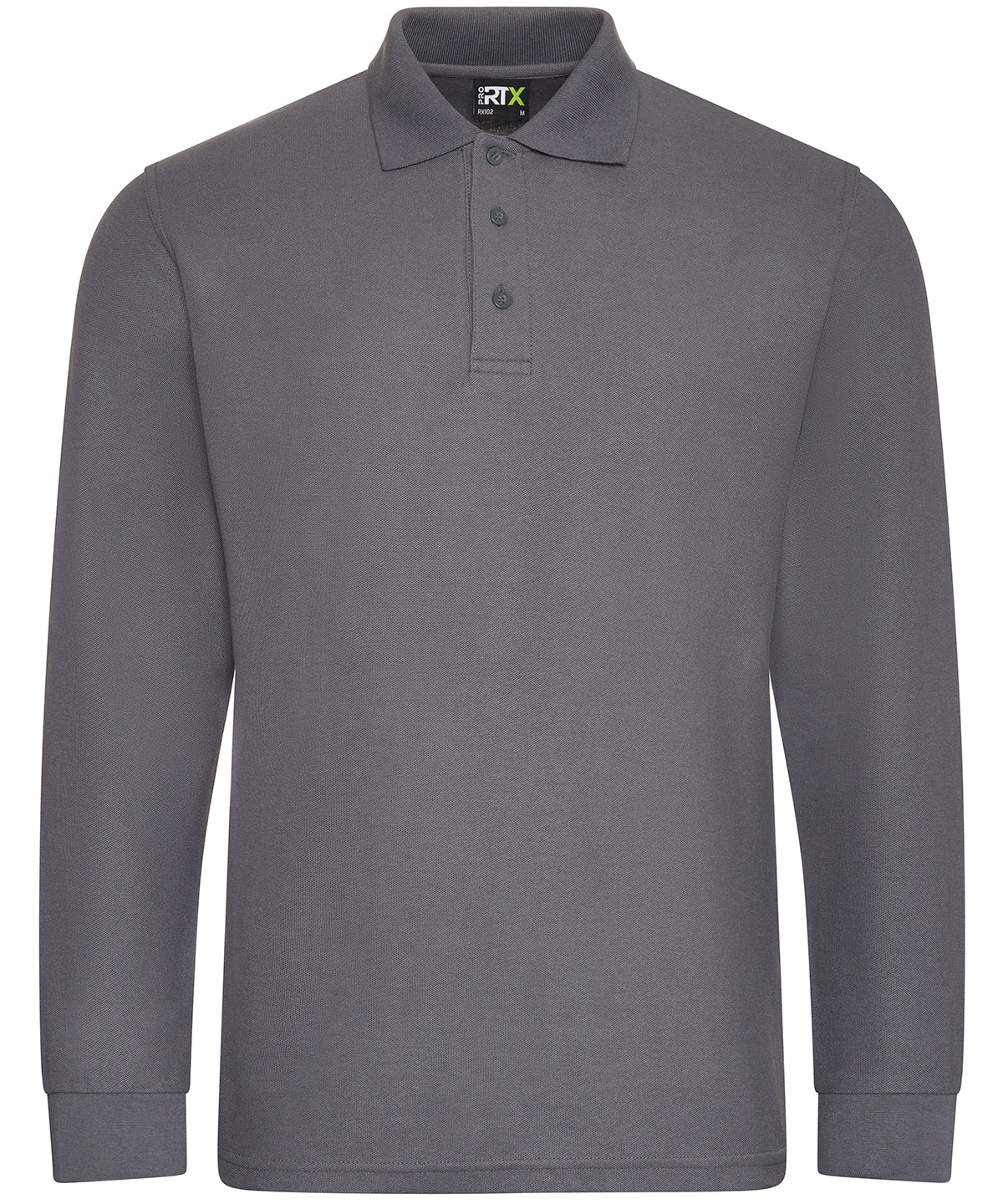 Pro long sleeve polo - Solid Grey