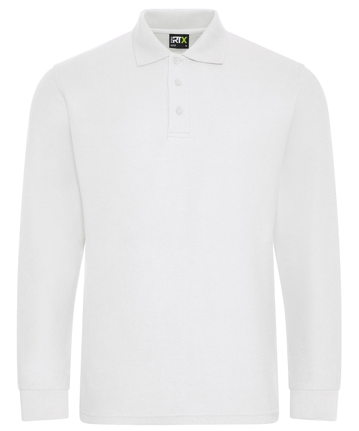 Pro long sleeve polo - White